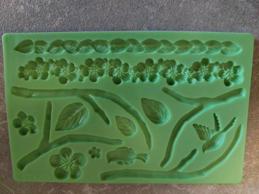 Siliconen mal - Nature Designs / Natuur Motief - Wilton, Ophalen of Verzenden, Zo goed als nieuw, Taarten of Cupcakes, Overige typen