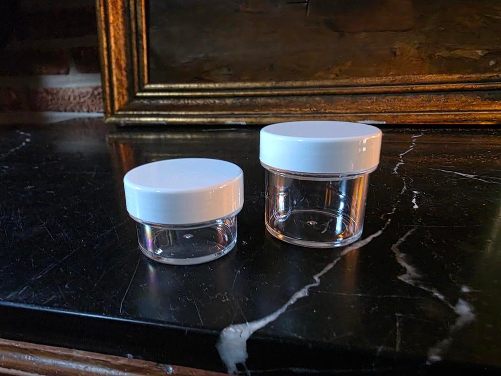 Plastiek potjes - 15ml en 30ml (cosmetica, doopsuiker,... ), Ophalen