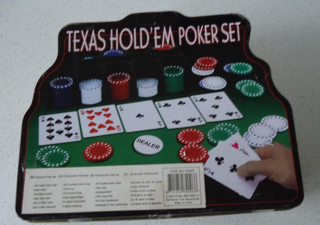 "Texas Hold'em Poker Set"  in prima staat., Een of twee spelers, Ophalen of Verzenden, Zo goed als nieuw