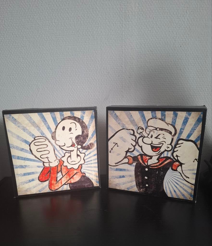 Popeye and Olive pop art, Huis en Inrichting, Ophalen of Verzenden, Zo goed als nieuw
