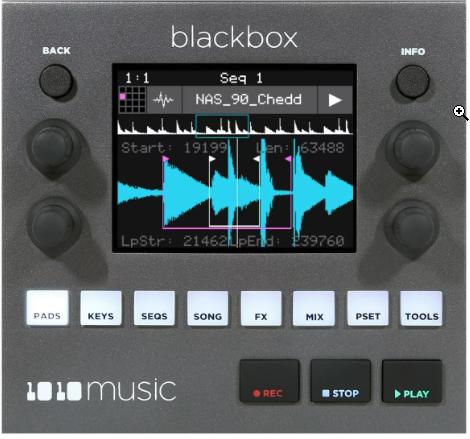 1010 Music Blackbox compacte desktop/sampler met decksaver, Ophalen of Verzenden, Zo goed als nieuw