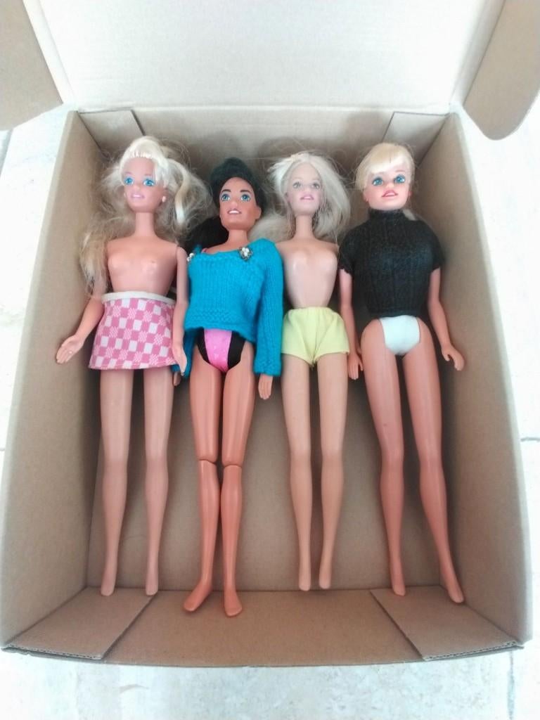 Barbies Mattel  (lot de 4), Ophalen of Verzenden, Gebruikt, Barbie