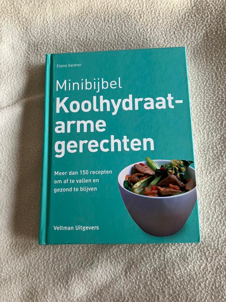 Koolhydraatarme gerechten - Gezond kookboek - Minibijbel, Boeken, Hoofdgerechten, Ophalen of Verzenden, Zo goed als nieuw, Europa