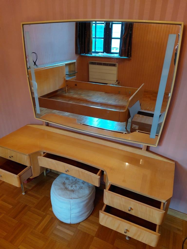 Vintage toilettafel, modernisme, Maison & Meubles, Tables | Coiffeuses, Enlèvement