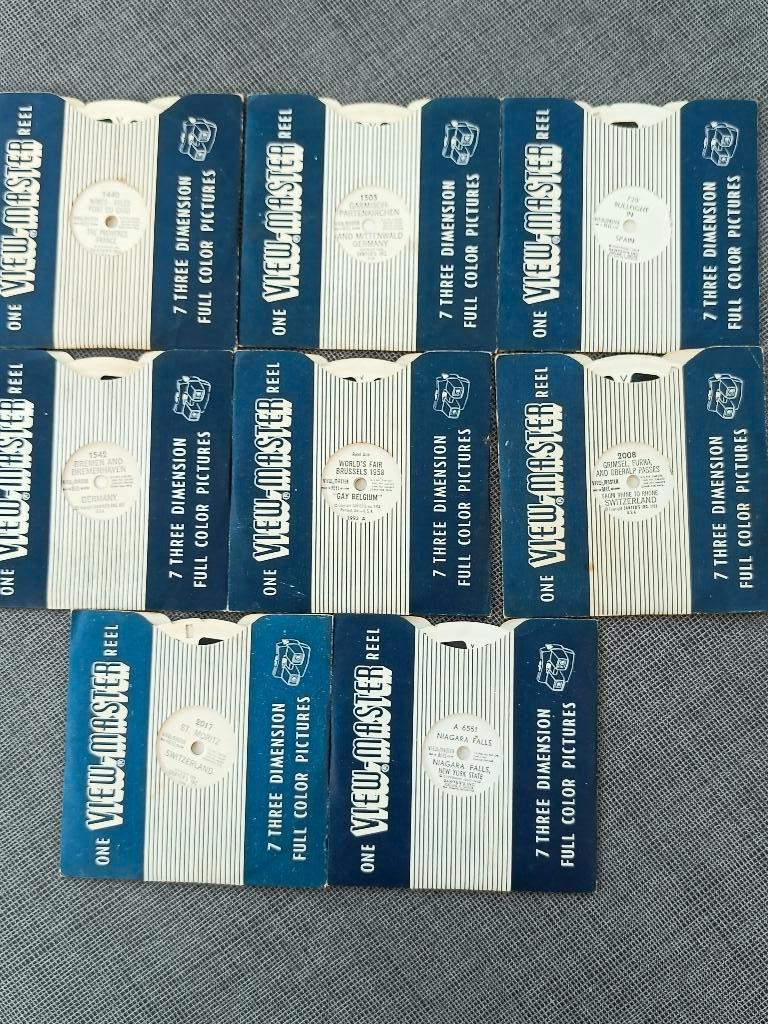 View-Master schijfjes.7 pakjes/21 schijfjes (diverse landen), Verzamelen, Speelgoed, Ophalen of Verzenden, Gebruikt