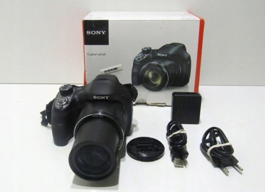 Sony cybershot DSC-H400 63x Optical zoom 20.1Mp 16Gb + TAS, Audio, Tv en Foto, Fotocamera's Digitaal, Zo goed als nieuw, Compact