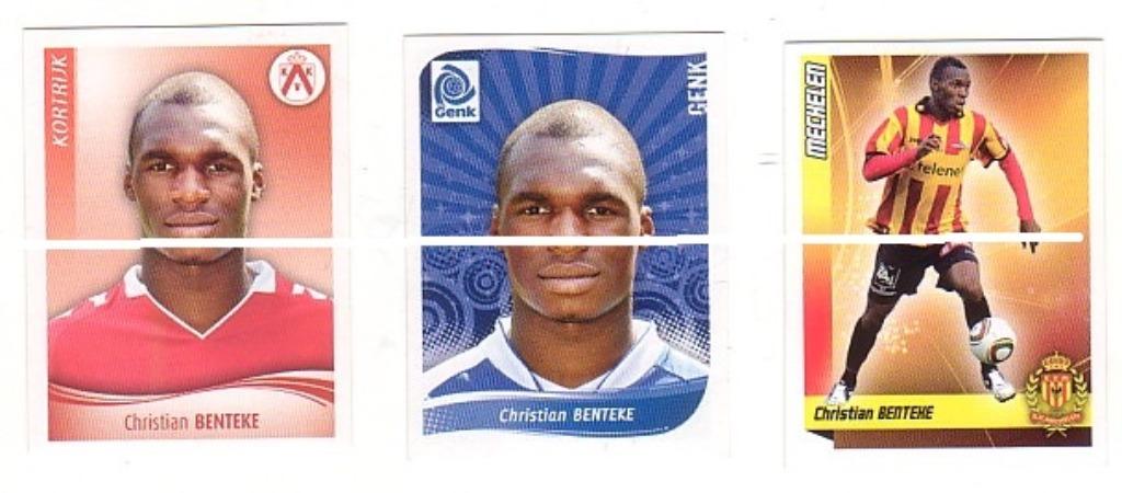Panini 2009 - 2010 - 2011 Benteke/3 autocollants, Envoi, Neuf, Affiche, Image ou Autocollant
