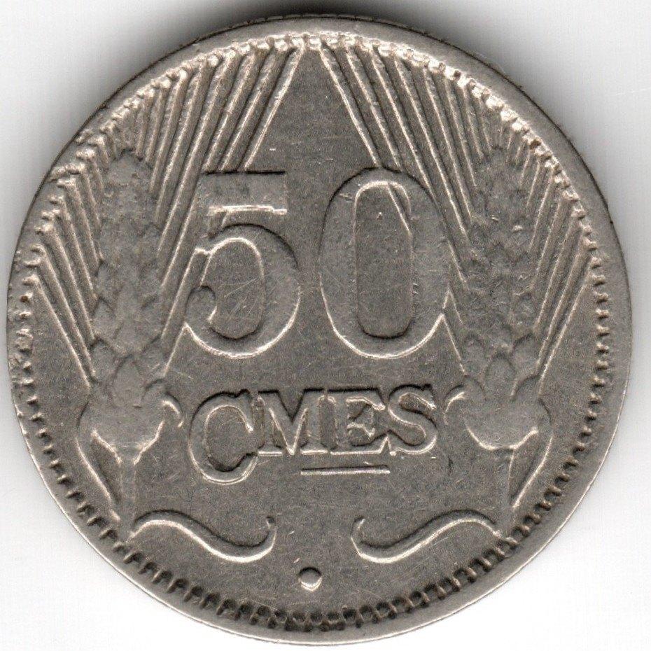 Luxemburg : 50 Centimes 1930  KM#43  Ref 16292, Ophalen of Verzenden, Overige landen, Losse munt