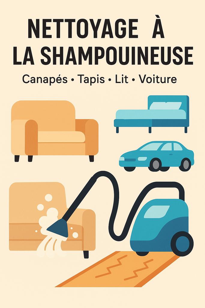 Nettoyage à la shampouineuse