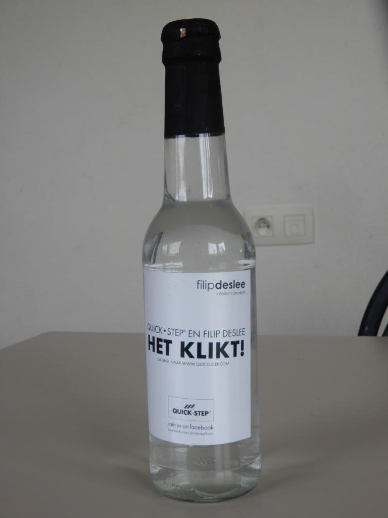 flesje water quick step, Ophalen of Verzenden, Nieuw