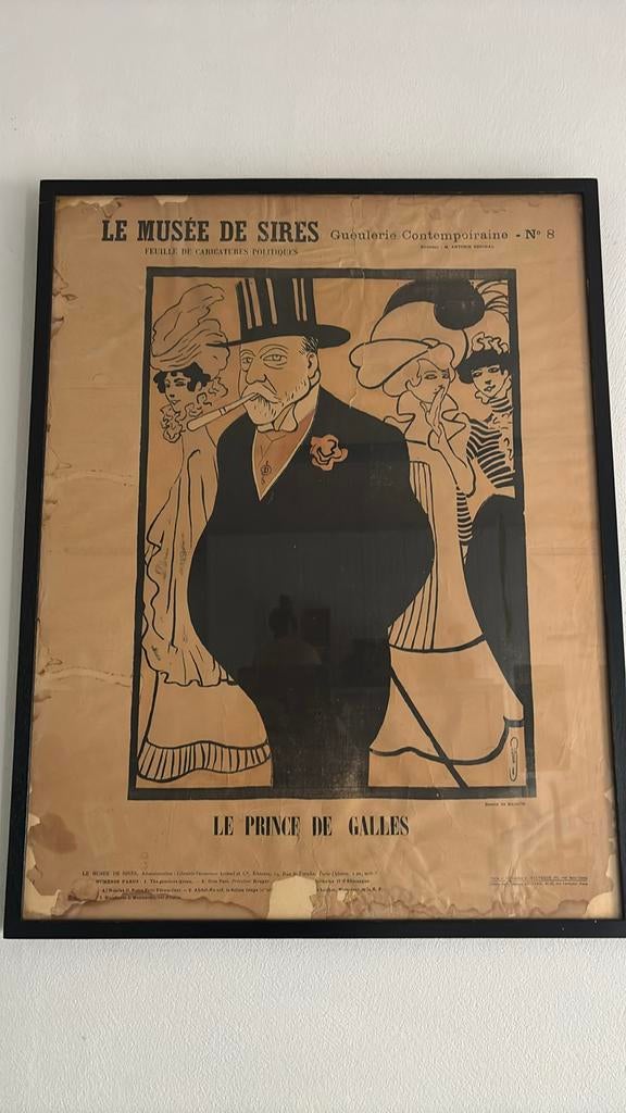 Le Prince de Galles, Antiek en Kunst, Kunst | Litho's en Zeefdrukken, Ophalen