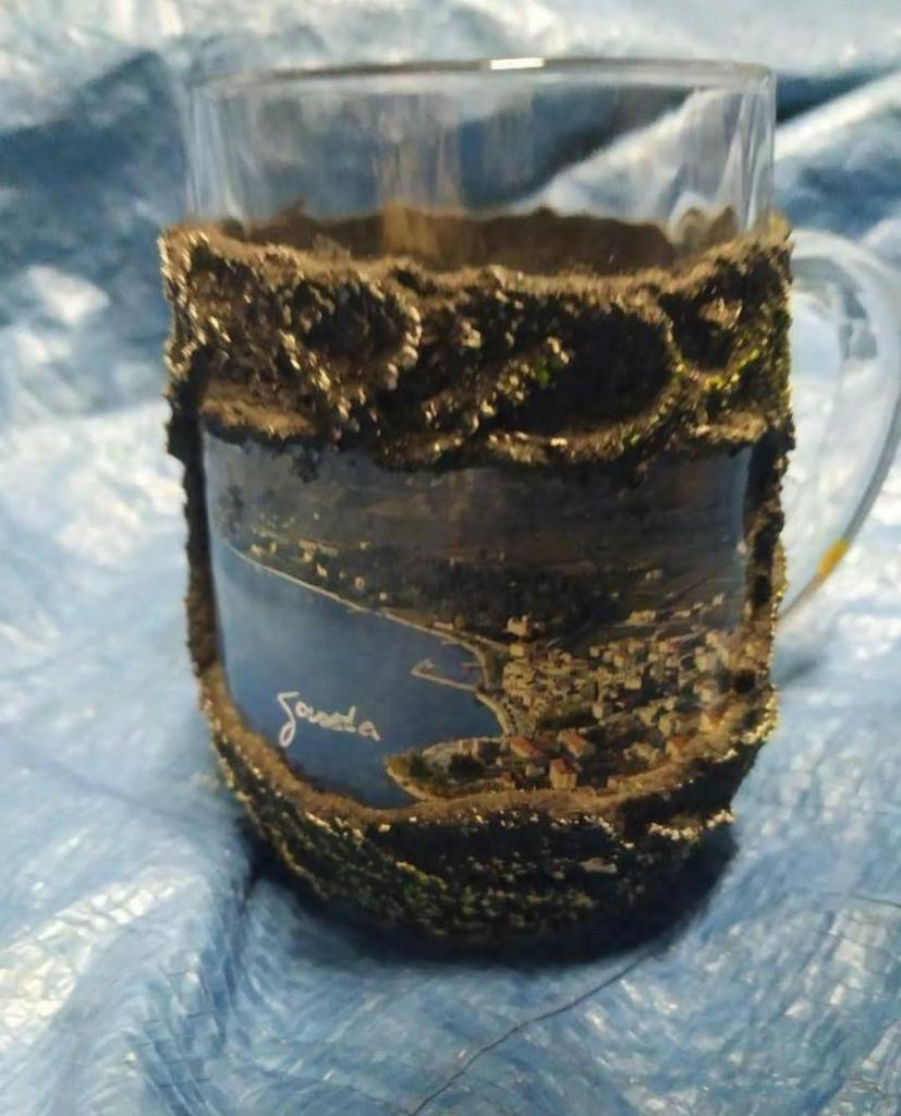 souvenier gardameer italie sierglas met handvat nieuw, Ophalen of Verzenden