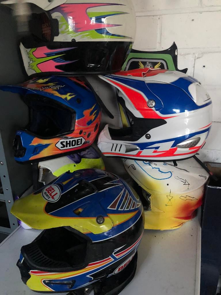 Diverse cross helmen, Motoren, Ophalen of Verzenden, Tweedehands, Offroadhelm