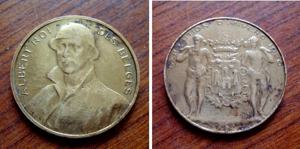 Medaille expo universelle Anvers 1930, Ophalen of Verzenden, Brons