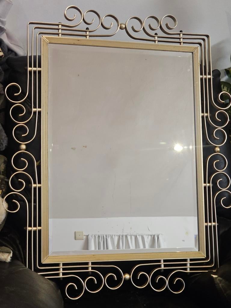 Miroir vintage régence 78x69cm, Enlèvement