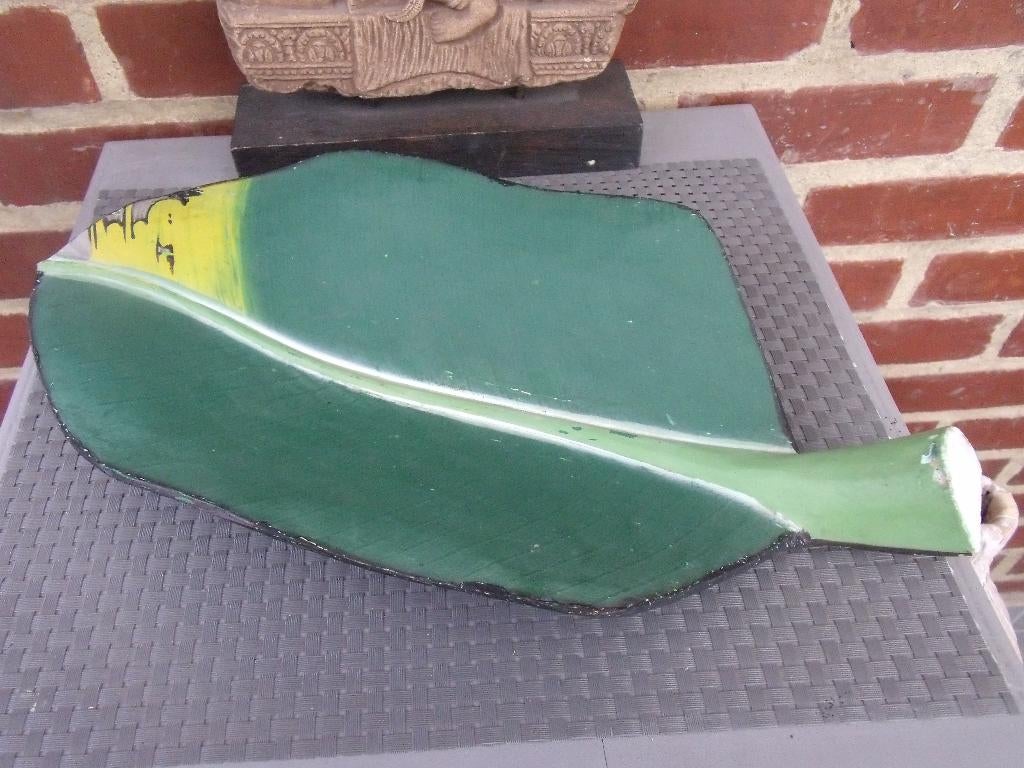 feuille de palmier décoration / vide poches  38 cm X 20 cm, Enlèvement, Utilisé