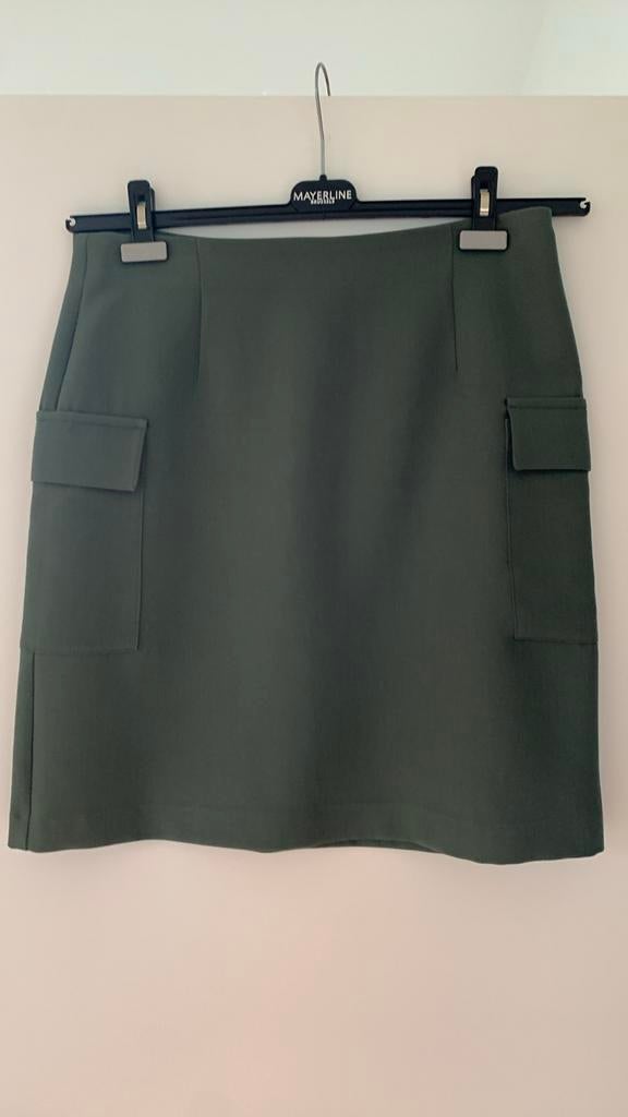 Rok Next, maat EU42, kaki, in perfecte staat, Ophalen of Verzenden, Zo goed als nieuw, Knielengte, Next