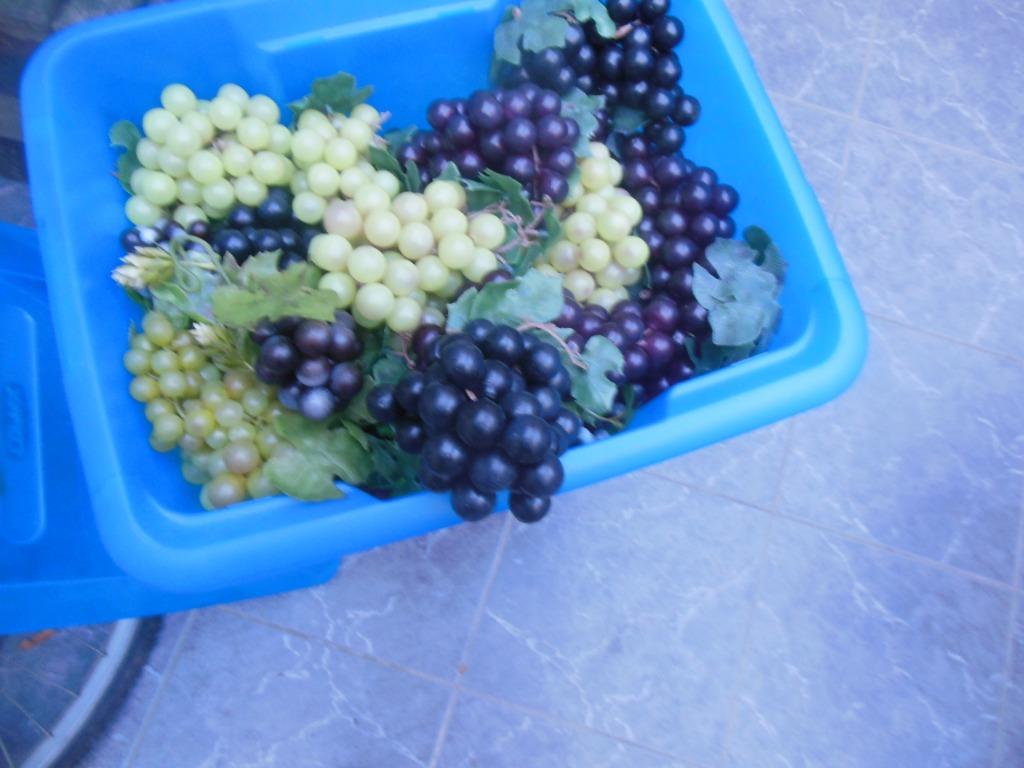 decoratiemateriaal  plastiek druiven, Hobby en Vrije tijd, Ophalen of Verzenden, Zo goed als nieuw