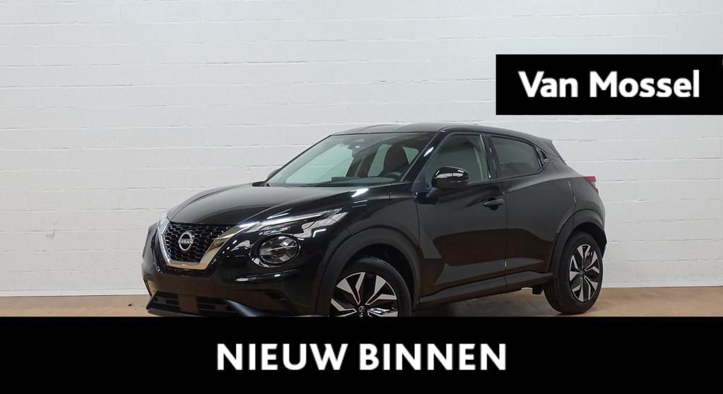 Nissan Juke 1.0 DIG-T Acenta automaat, Auto's, Nissan, https://public.car-pass.be/vhr/6c3558fa-f019-443f-a624-8b8675a3bc22, Stof
