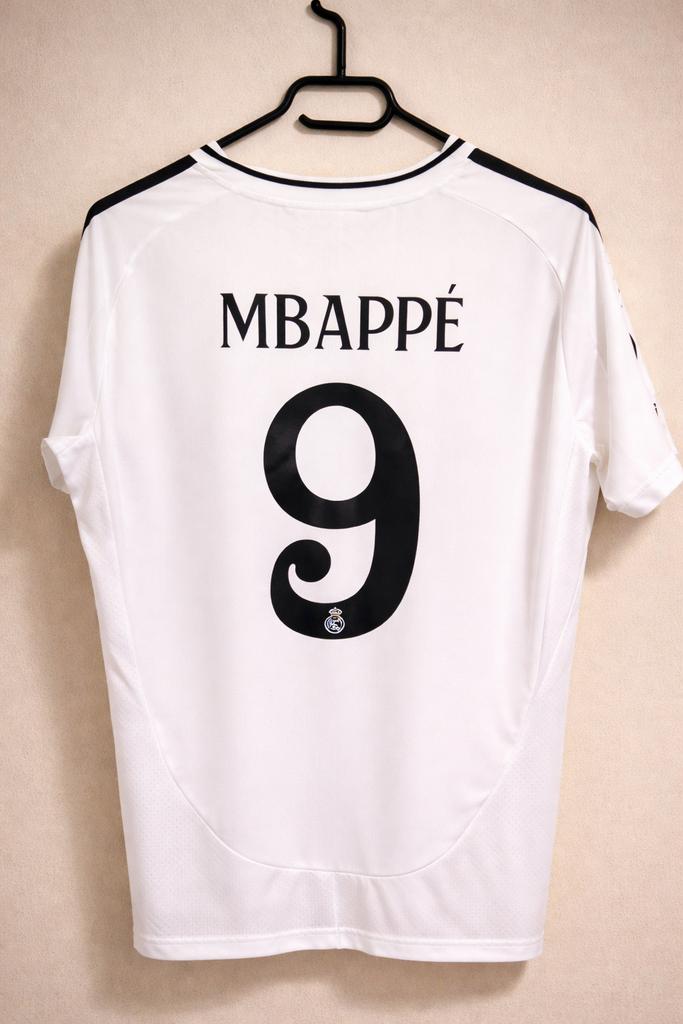 Real Madrid - Saison 2024/2025 - Kylian Mbappé, Sports & Fitness, Taille M, Enlèvement ou Envoi, Neuf, Maillot