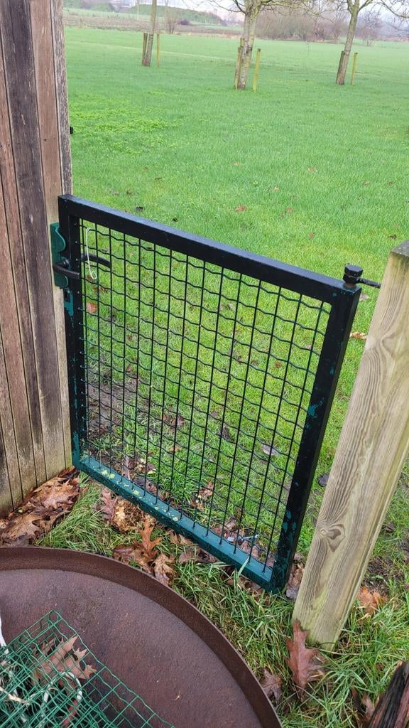 Tuinhek te koop, Jardin & Terrasse, Clôtures de jardin, Enlèvement, Utilisé, Fer, Porte du jardin