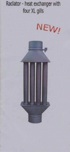 Warmtewisselaar, boiler voor rookkanaal van Ø 120,130,150 mm, Ophalen of Verzenden, Nieuw, Overige typen, Hoog rendement (Hr)