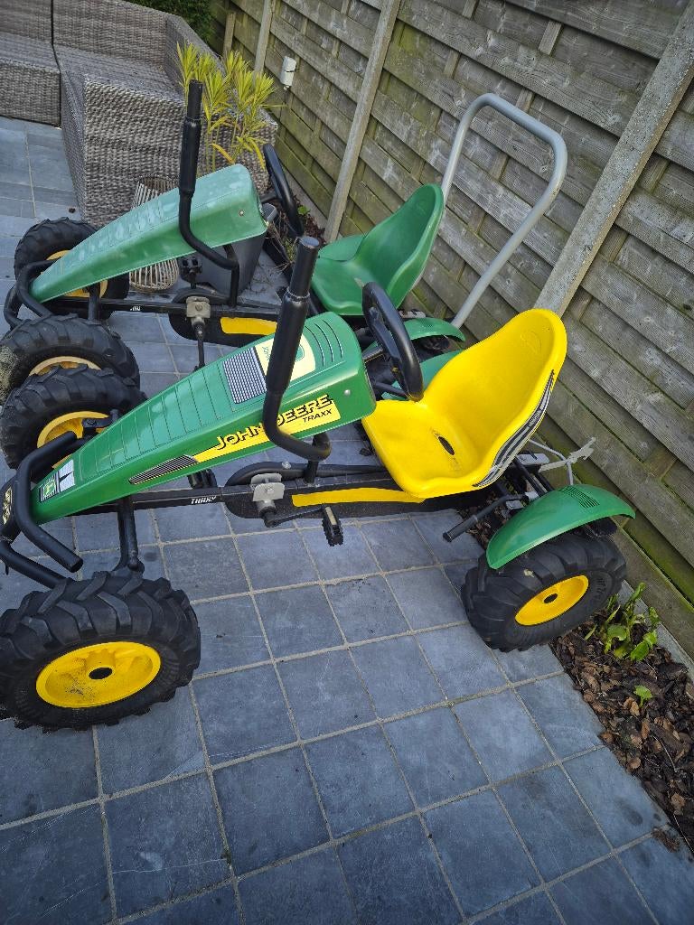 Berg go-cart John Deere, Kinderen en Baby's, Speelgoed | Buiten | Skelters, Ophalen, Zo goed als nieuw, Berg