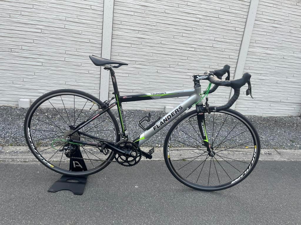 Flanders Target Alu (2013) | Châssis S | SRAM Apex 2x10, Autres marques, Aluminium, Comme neuf, Enlèvement