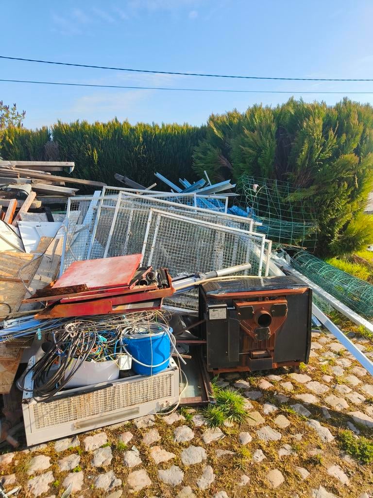 Oud ijzer-opnte halen in Kapellen (Glabbeek), Ophalen, Gebruikt, IJzer