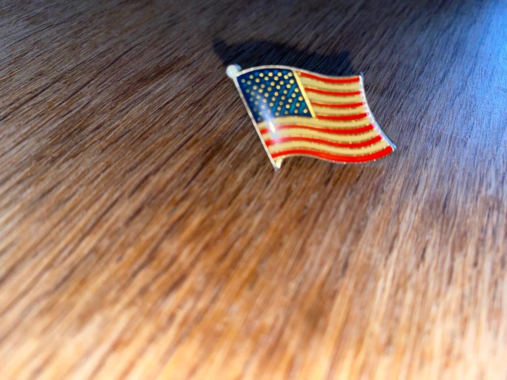 Pin’s Drapeau américain USA '90s Vintage Collector, Collections, Envoi, Utilisé, Autres sujets/thèmes, Insigne ou Pin's