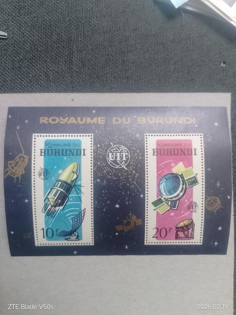 Timbres de la navette spatiale du Burundi, Enlèvement ou Envoi