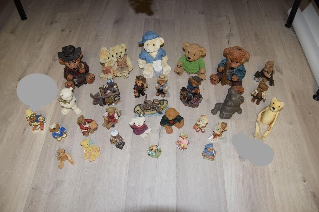 Allerlei stenen en houten beren te koop - als nieuw, Ophalen, Zo goed als nieuw, Beeldje