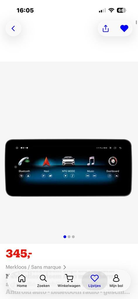 Apple carplay scherm, Auto diversen, Autoradio's, Ophalen