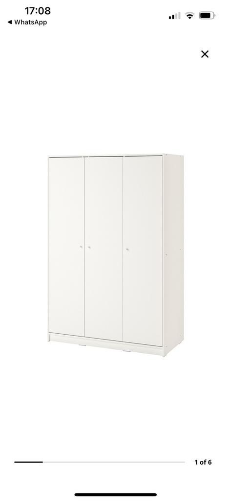 IKEA kledingkast KLEPPSTAD, Huis en Inrichting, Kasten | Kleerkasten, Ophalen, Zo goed als nieuw