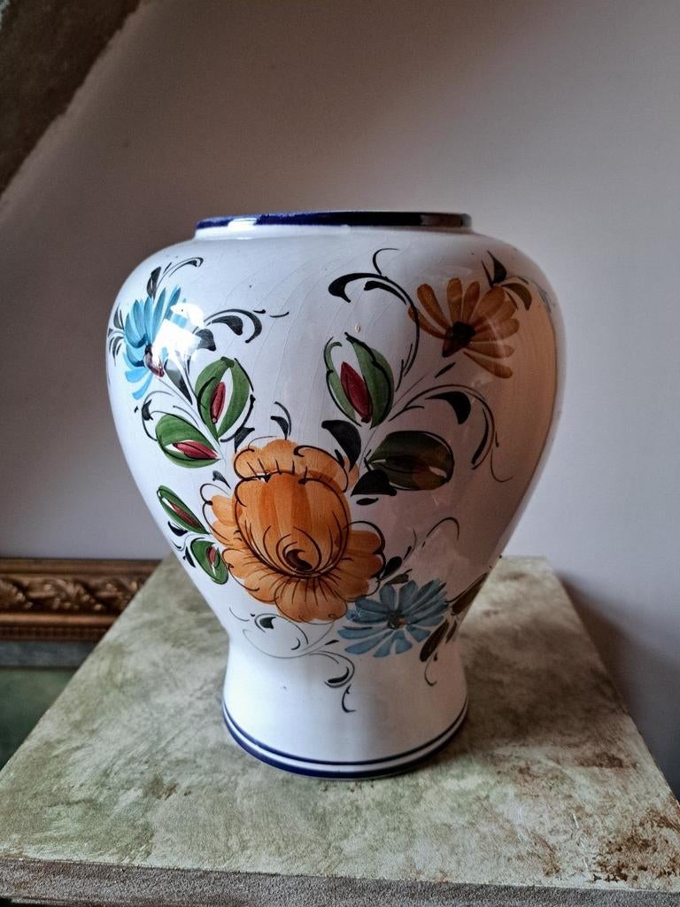 Handgeschilderde vaas, Antiek en Kunst, Ophalen