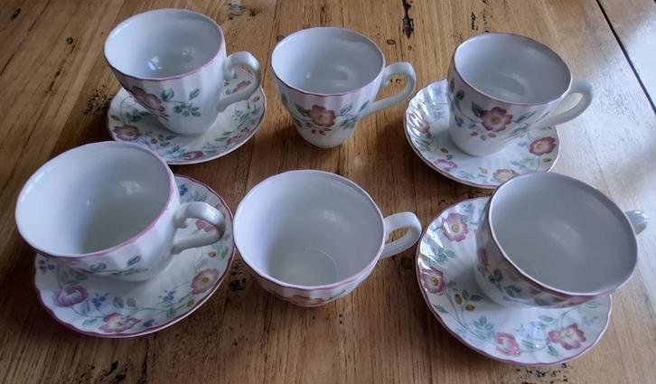 SALE Churchill, Briar Rose, 6 kopjes + 4 schoteltjes, -, Utilisé, Autres styles, -