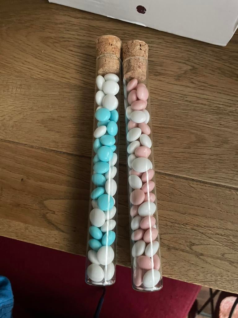 Tube gevuld geboorte snoep, Ophalen of Verzenden, Nieuw