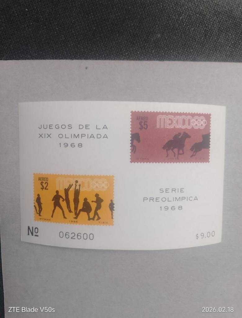 Postzegels Mexiko Olympia, Ophalen of Verzenden