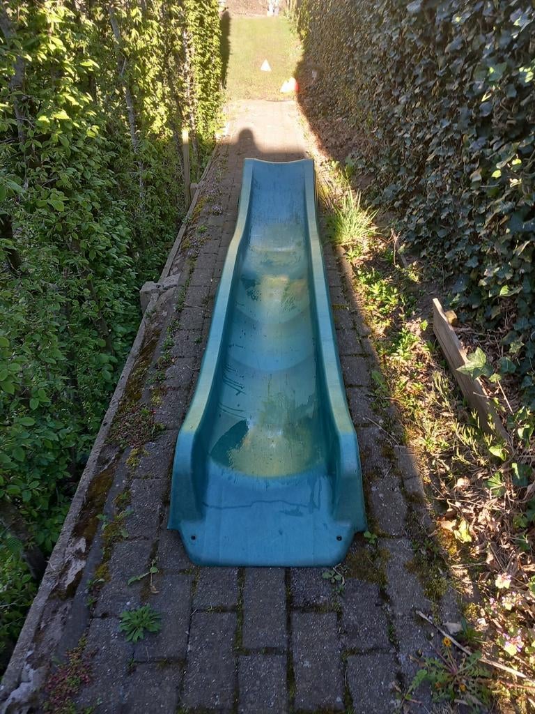 Groene glijbaan, Kinderen en Baby's, Speelgoed | Buiten | Speeltoestellen, Ophalen, Glijbaan