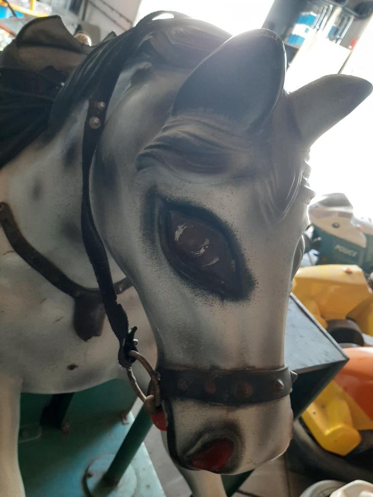 Oude jaren '60 kiddy ride paard, Collections, Machines | Autre, Utilisé, Enlèvement