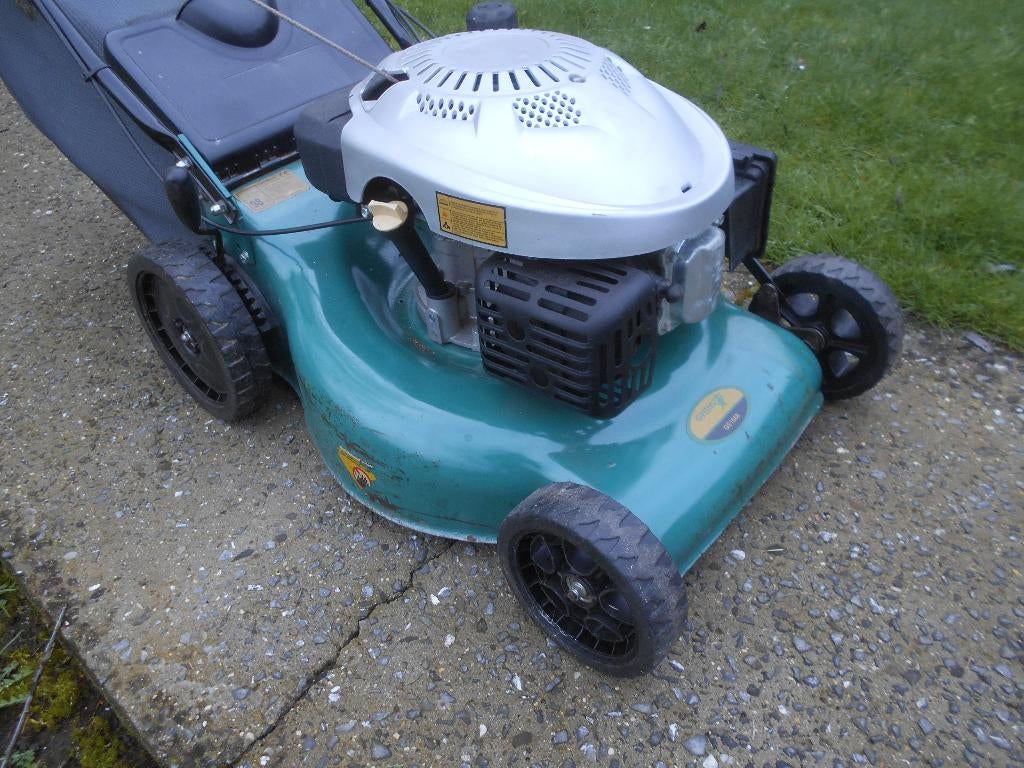 tondeuse auto tractée 5,5cv, Jardin & Terrasse, Tondeuse rotative, Tondeuses à gazon à essence, Utilisé, Bac de ramassage