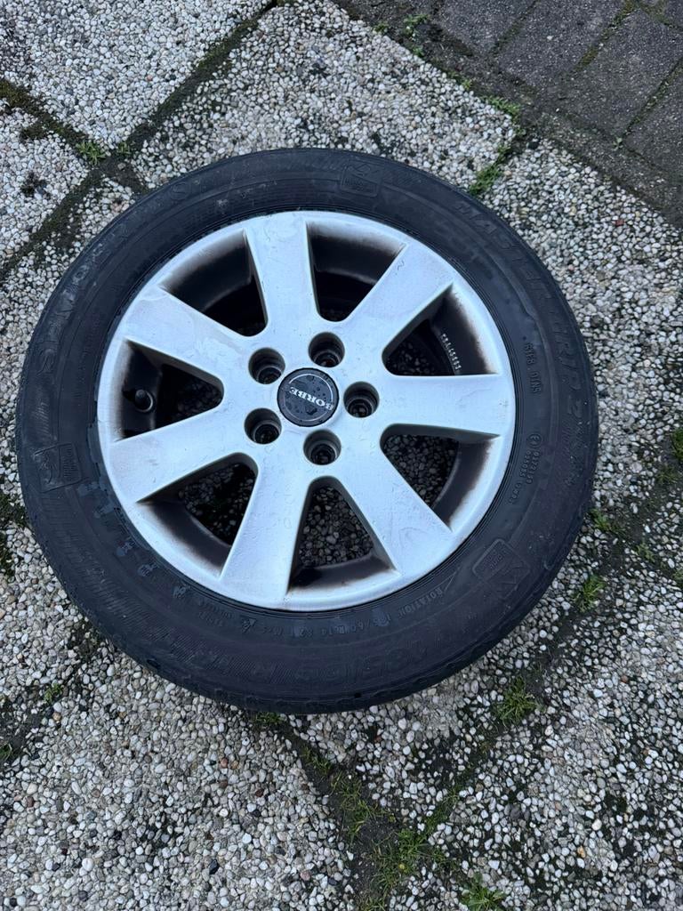 Semperit winterband met velg 185/60 R14, Ophalen