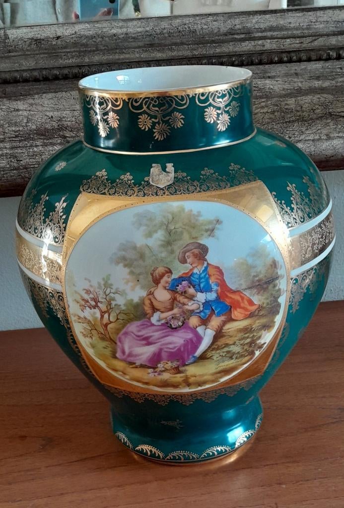 Prachtige porseleinen vaas DW Karlsbader., Antiquités & Art, Enlèvement