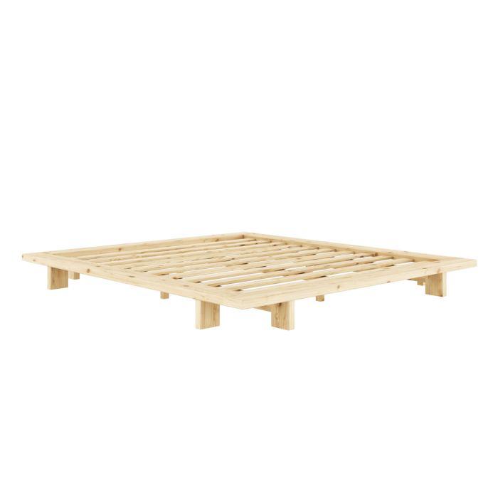 Somier lit karup japonais, Maison & Meubles, Enlèvement, Utilisé, Bois, Deux personnes