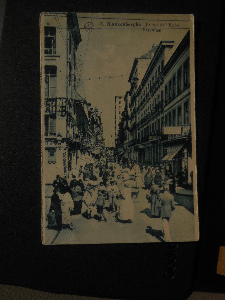 postkaart Blankenberge Kerkstraat, Verzenden, 1920 tot 1940, Gelopen, West-Vlaanderen