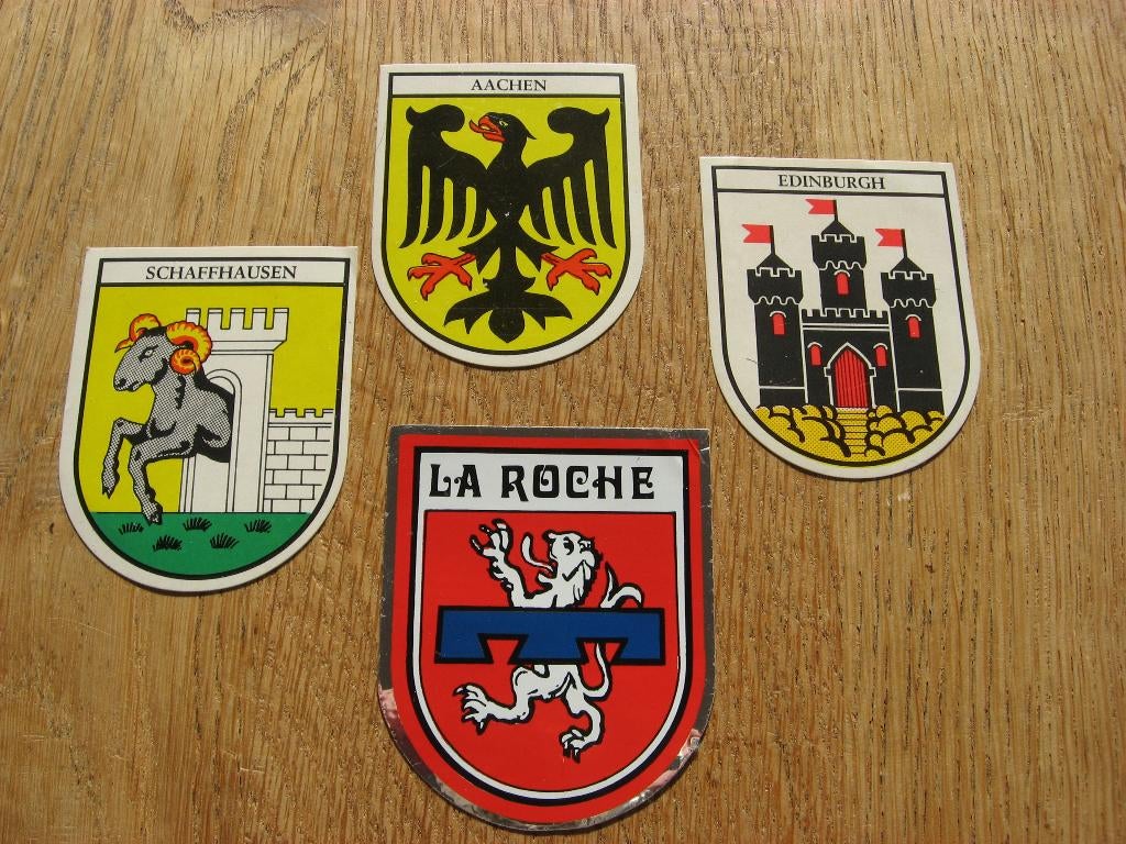 Aachen Edingurgh La Roche Schaffhausen Stickers, Ophalen of Verzenden, Nieuw, Overige typen