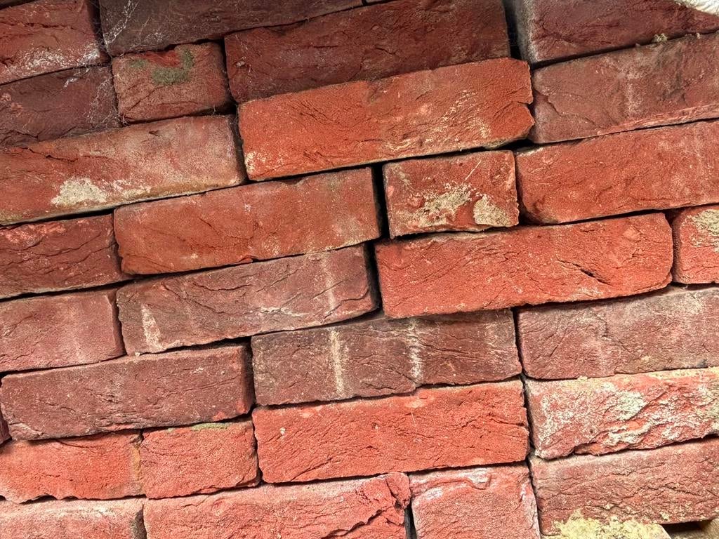 Rode gevelsteen te koop, Doe-het-zelf en Bouw, Ophalen, Gebruikt, Bakstenen