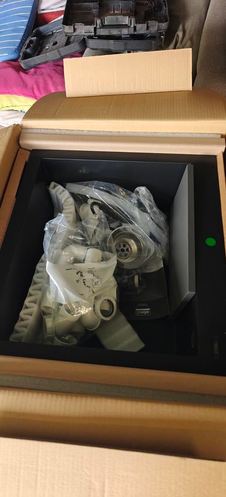 Zwarte keuken spoelbak keramisch nieuw, Huis en Inrichting, Ophalen