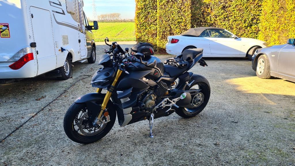 Streetfighter V4S '21 comme neuf, parfait, +options de 5000€, Motos, Motos | Ducati, 1103 cm³, Particulier, Poignées chauffantes