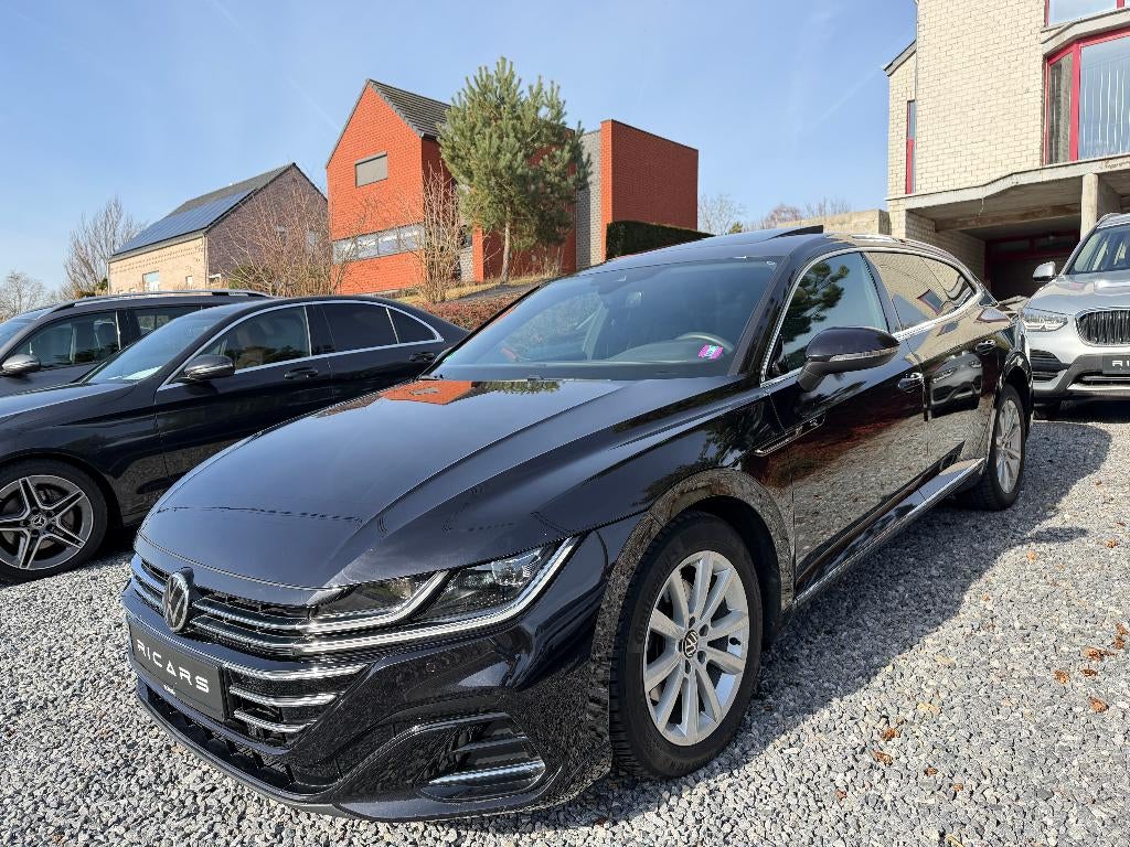 VW Arteon SB Facelift 2.0TDI DSG R-Line FULL OPTION GARANTIE, Auto's, Volkswagen, Testrit aan huis, Arteon, 4 cilinders, Zwart
